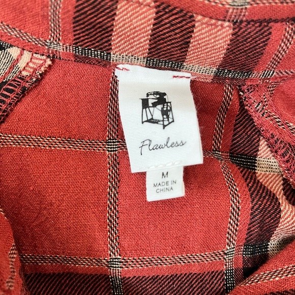Rust plaid button down - Picture 7 of 9